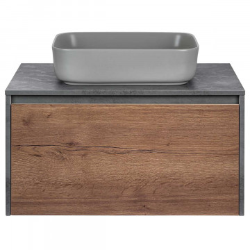 Тумба под раковину Vincea Mesa 800 VMC-2MS800TB T.Oak/Beton