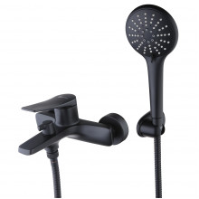 Смеситель для ванны Lemark Bronx LM3714BL черный матовый
