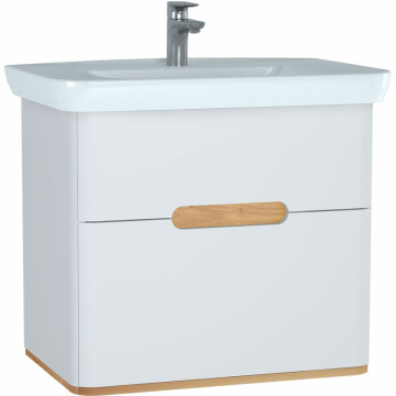 Тумба с раковиной Vitra Sento 78 60824 подвесная белый