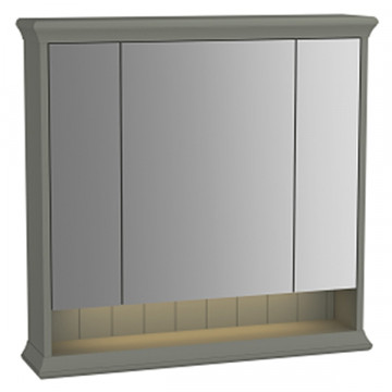 Зеркальный шкаф Vitra Valarte 62232 80 серый матовый