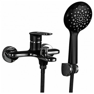 Смеситель для ванны Frap F3249-6 чёрный /хром