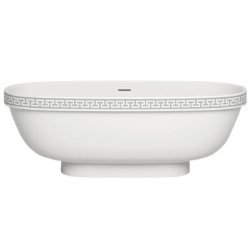 Ванна Salini Greca Meander 103021M 180х80 белый матовый