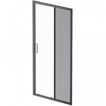 Душевая дверь Am.Pm Gem Solo W90G-140-1-195BG 140 черный матовый/тонированное