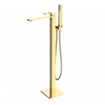 Смеситель напольный для ванны BelBagno Luce LUC-FMT-ORO золото