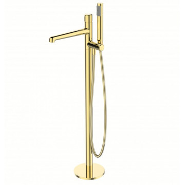 Смеситель напольный для ванны BelBagno Uno UNO-FMT-ORO золото