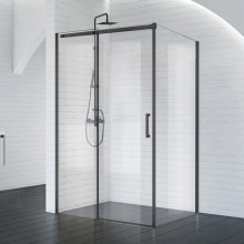 Душевой угол BelBagno Acqua ACQUA-AH-1-140/90-C-NERO 140х90 черный/прозрачное