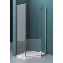 Душевой угол BelBagno Kraft KRAFT-P-1-100-C-Cr-R 100х100 хром/прозрачное