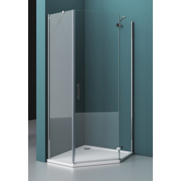 Душевой угол BelBagno Kraft KRAFT-P-1-100-C-Cr-R 100х100 хром/прозрачное