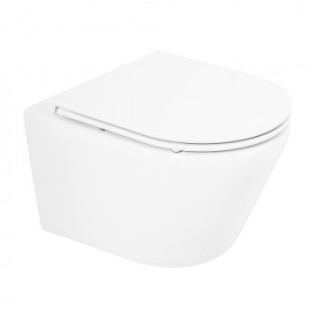 Унитаз подвесной BelBagno Tre BB8001CHR/SC с сиденьем