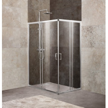 Душевой уголок BelBagno Unique UNIQUE-AH-2-100/115-75/90-C-Cr 100x75 хром/прозрачное