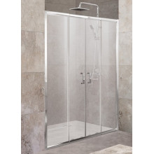 Душевая дверь BelBagno Unique UNIQUE-BF-2-150/180-P-Cr 150 хром/рифленое