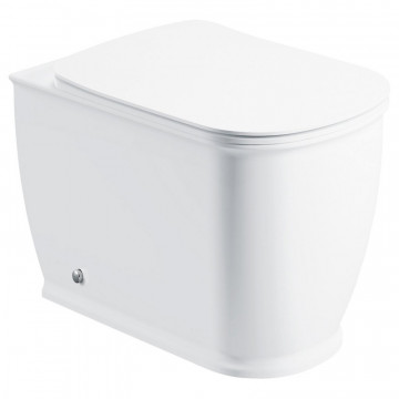 Унитаз приставной BelBagno Prado BB10150CB/BB10150SC с крышкой-сиденьем