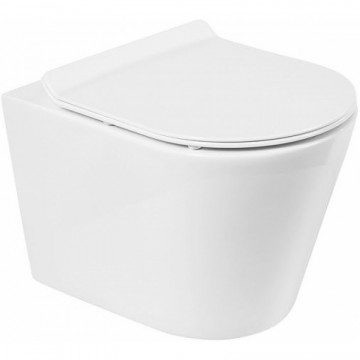 Унитаз подвесной BelBagno Flay-R BB053CHR/BB2111SC белый