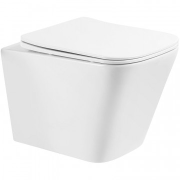 Унитаз подвесной BelBagno Ardente BB520CHR/BB2322SC безободковый