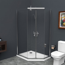 Душевой уголок BelBagno Uno UNO-195-PH-2-120/90-C-Cr 120x90 хром/прозрачное