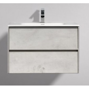 Тумба под раковину Belbagno Pietra PIETRA-800-2C-SO-ST stucco cemento leggero