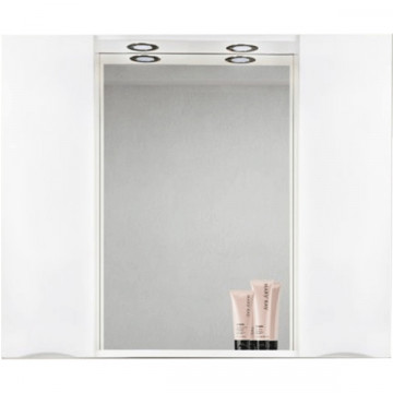Зеркальный шкаф BelBagno Marino MARINO-SPC-1200/750-2A-BL-P с подсветкой bianco lucido