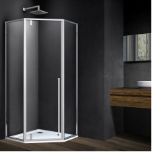 Душевой уголок Vincea Penta VSP-3P100CL 100х100 хром/прозрачное