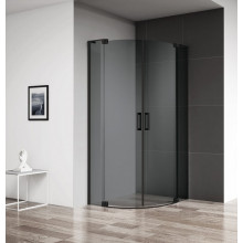 Душевой уголок Cezares Slider SLIDER-R-2-90/100-GRIGIO-NERO 90/100х90/100 черный/серое