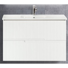 Тумба под раковину Cezares Moderno DUET-600-2C-SO-BL bianco lucido