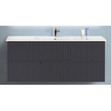 Тумба под раковину Cezares Moderno DUET-1200-2C-SO-GR-P grafito