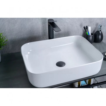Раковина накладная Gid ceramic D1304 51197 белый