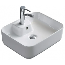Раковина накладная Gid ceramic N9445 51155 белый