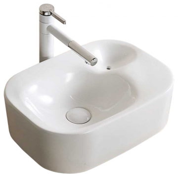 Раковина накладная Gid ceramic N9266 51173 белый