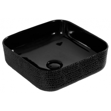 Раковина накладная Gid ceramic D1303h004 53310 черный глянцевый