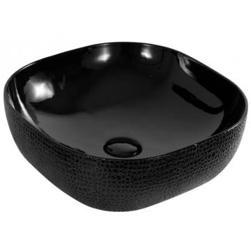 Раковина накладная Gid ceramic D1301h004 53301 черный глянцевый
