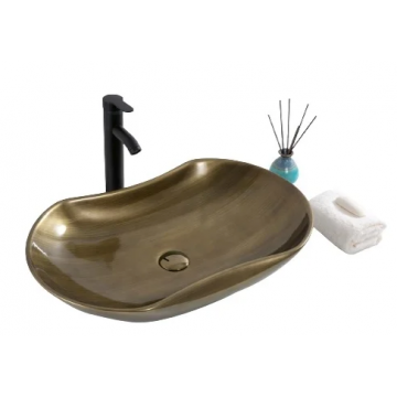 Раковина накладная Gid ceramic Nc9175b 52228 бронза