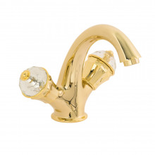 Смеситель для раковины Migliore Prestige Crystal 28014 золото