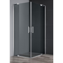 Душевой уголок Cezares Slider SLIDER-A-2-100/110-GRIGIO-Cr 100х100 хром/серое