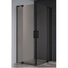 Душевой уголок Cezares Slider SLIDER-A-2-70/80-BR-NERO 70х70 черный матовый/бронза