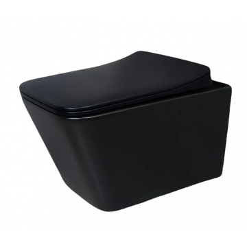 Подвесной унитаз Gid ceramic Tr2144Bm 62225Y безободковый черный матовый
