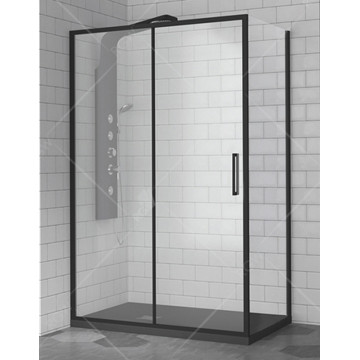 Душевой уголок RGW Stilvol SV-45B (SV-13B + Z-050-2B) 06324527-014 120х70 черный/прозрачное