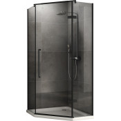 Душевой уголок Abber Ewiges Wasser AG05080B 80х80 черный/прозрачное