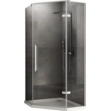 Душевой уголок Abber Ewiges Wasser AG05100 100х100 хром/прозрачное