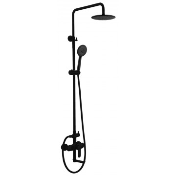 Душевая система Abber Eleganz AF8316B черный матовый