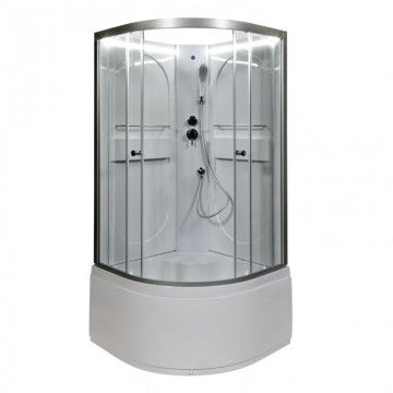 Душевая кабина Deto L 680 N с LED без крыши 80х80