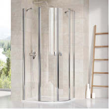 Душевой уголок Ravak Chrome CSKK4 3Q140C00Z1 80x80 хром/transparent