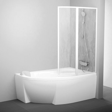 Шторка для ванны Ravak VSK2 Rosa 76P8010041 150 R белый/rain