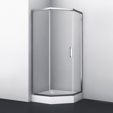 Душевой уголок WasserKRAFT Naab 86S38 9070179 100х100 хром/прозрачное