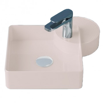 Раковина накладная Artceram Cartesio CAL003 33 00 розовый