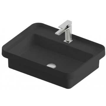 Раковина встраиваемая Artceram Fuori Scala TFL034 17 00 60х45 черный матовый