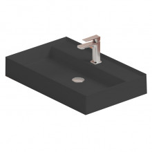 Раковина накладная Artceram Scalino SCL008 17 00 черный матовый