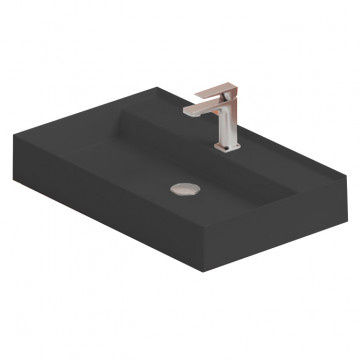 Раковина накладная Artceram Scalino SCL008 17 00 черный матовый