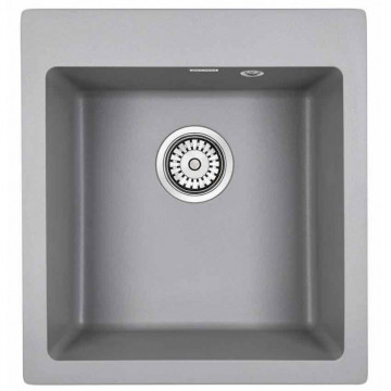Мойка для кухни Paulmark Zemar PM104651-GRM 46х51 серый металлик
