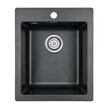 Мойка для кухни Paulmark Leer PM104249-BL 41х49 черный