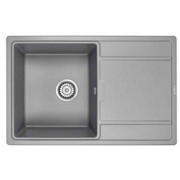 Мойка для кухни Paulmark Flugen PM217850-GRM 78х50 серый металлик